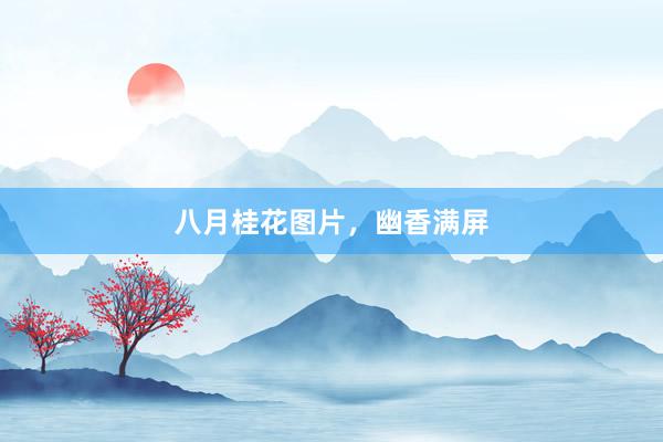 八月桂花图片，幽香满屏